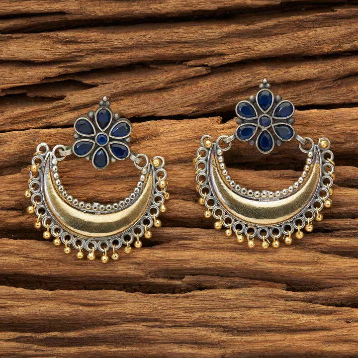Indo Western Chand Earring with 2 tone plating 8866