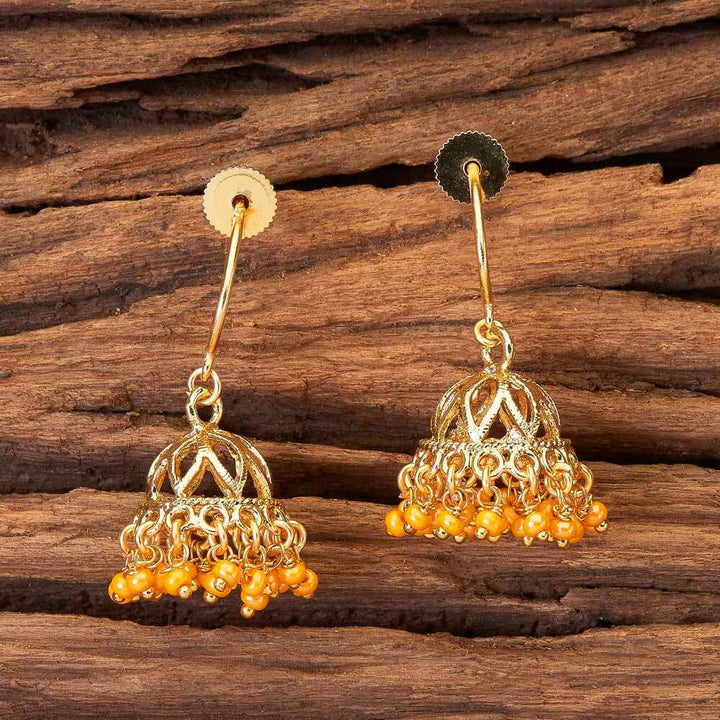 Indo Western Jhumki with gold plating 8874
