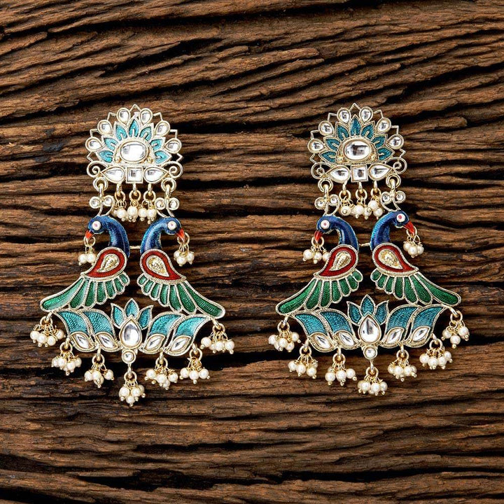 Indo Western Peacock Earring with gold plating 8944