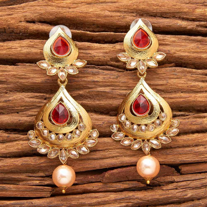 Indo Western Classic Earring with mehndi plating 8987