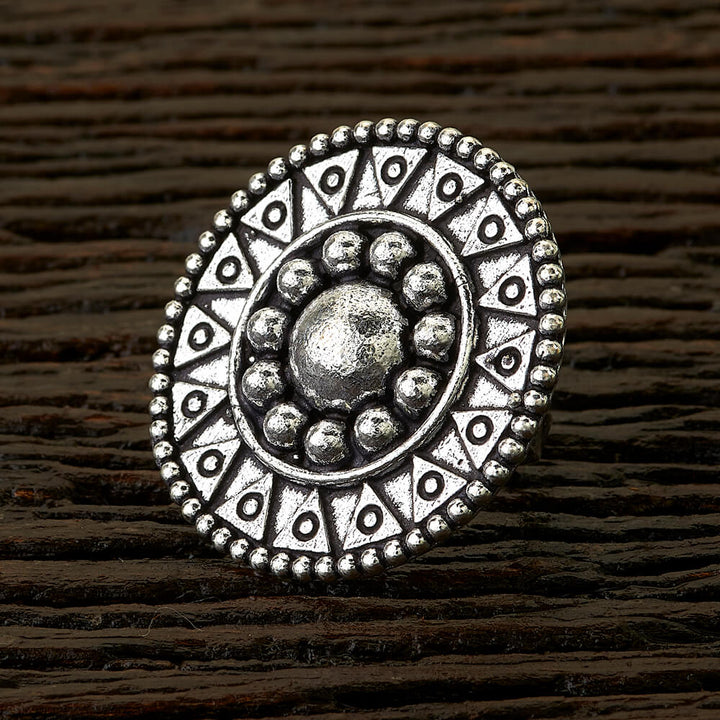 Classic Ring with oxidised plating 90135