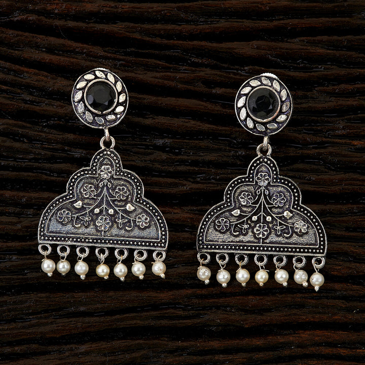 Classic Earring with oxidised plating 90149