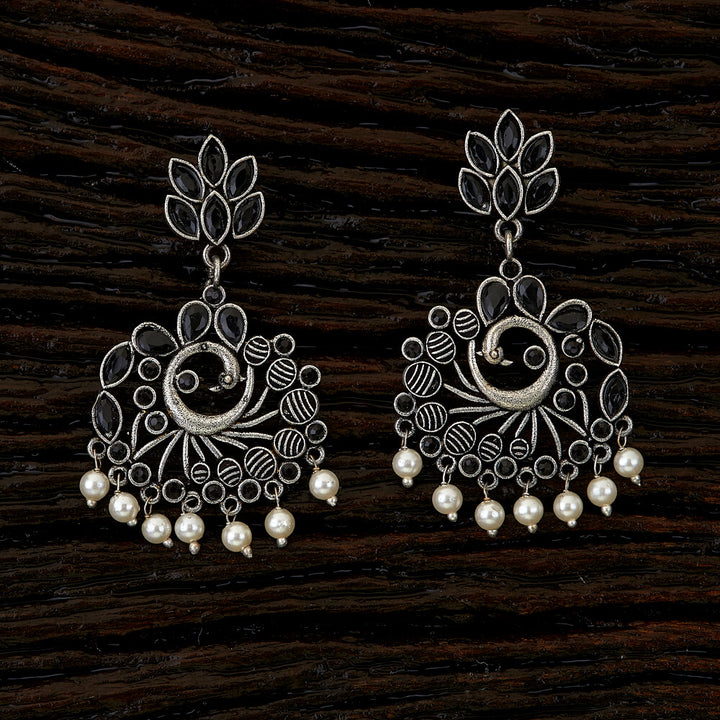 Peacock Earring with oxidised plating 90150