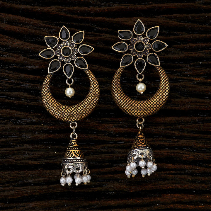 Indo Western Chand Earring with 2 tone plating 90155