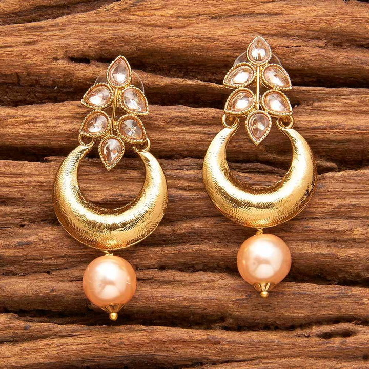 Indo Western Short Earring with mehndi plating 9015