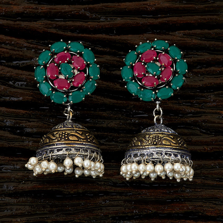Indo Western Jhumkis with 2 tone plating 90160