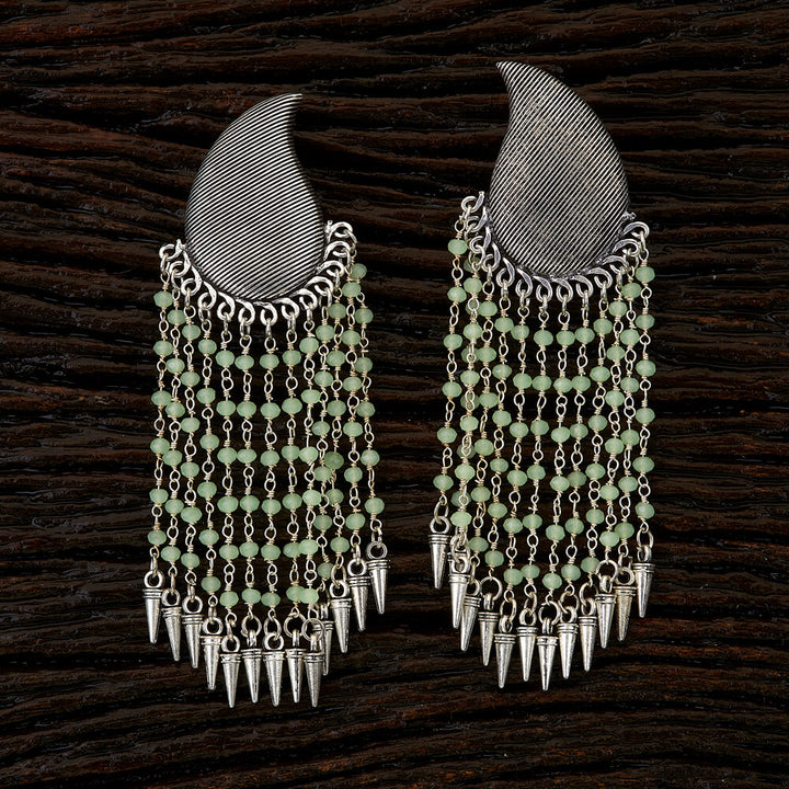 Trendy Earring with oxidised plating 90205
