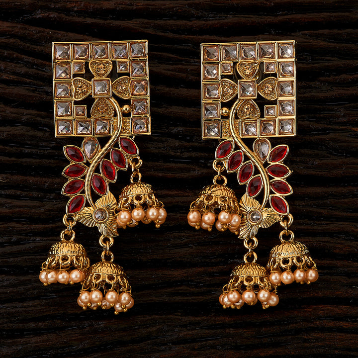 Indo Western Trendy Earring with mehndi plating 90284