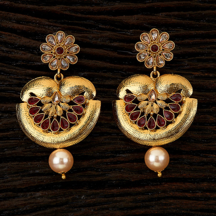Indo Western Classic Earring with mehndi plating 90293