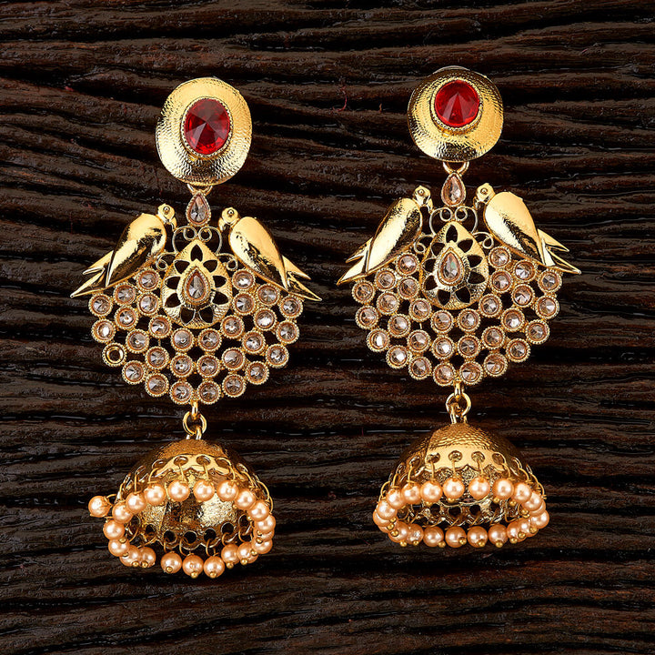 Indo Western Trendy Earring with Mehndi plating 90320