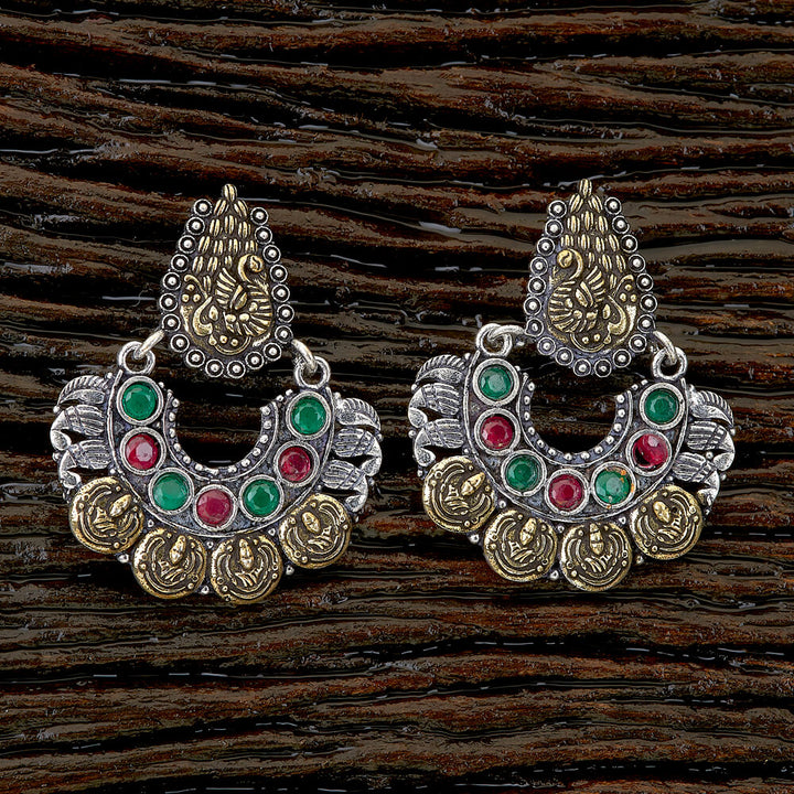 Indo Western Chand Earring with 2 Tone plating 90445