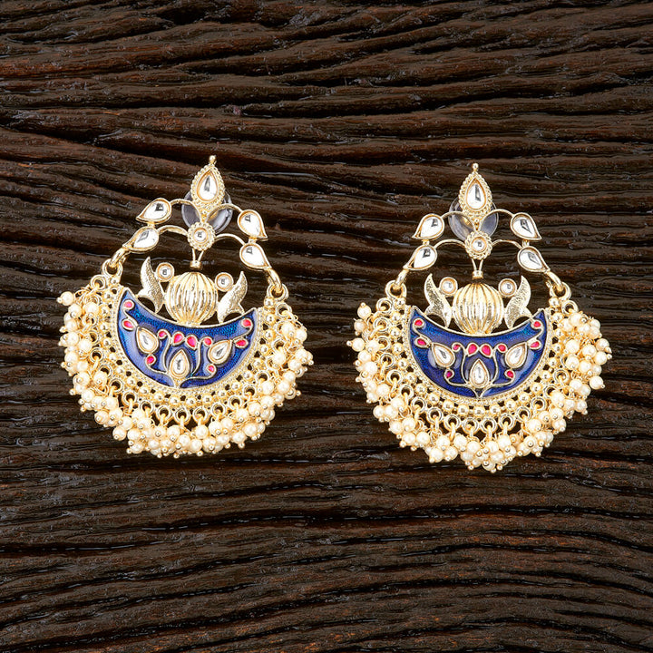 Indo Western Chand Earring with gold plating 90481