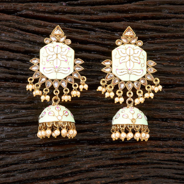 Indo Western Trendy Earring with mehndi plating 90488