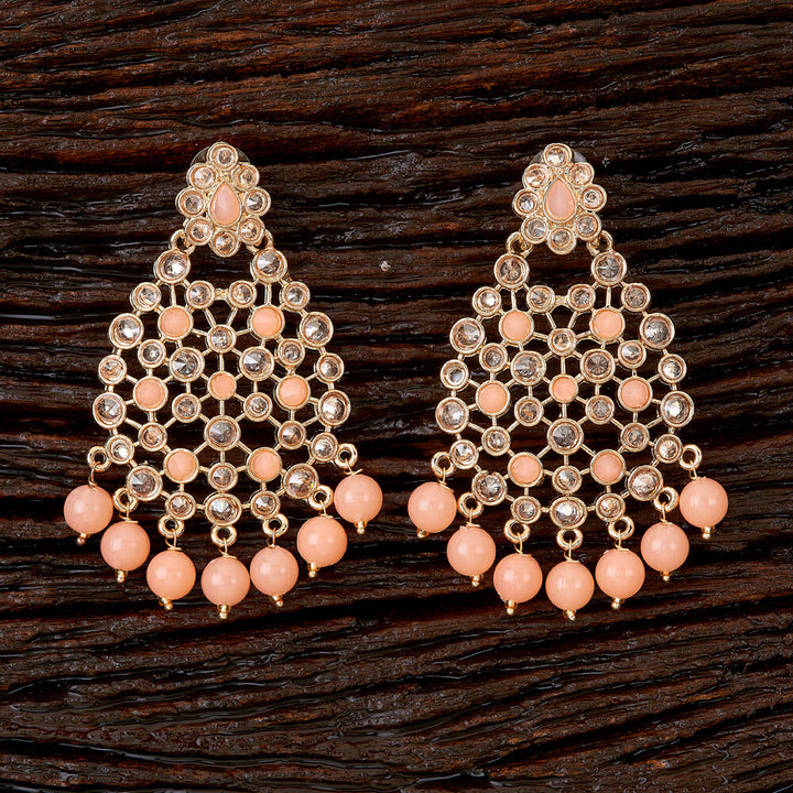 Indo Western Classic Earring with Rose Gold plating 90491