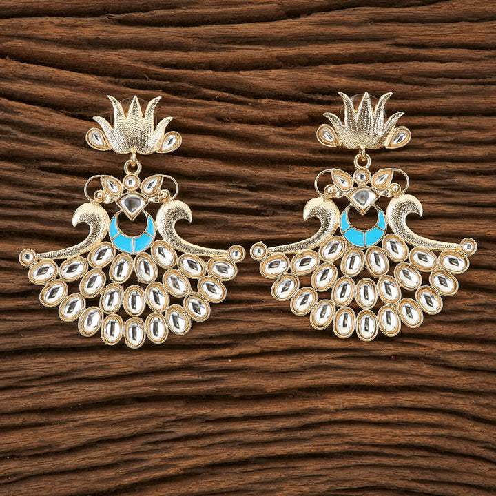 Indo Western Chand Earring with gold plating 90521