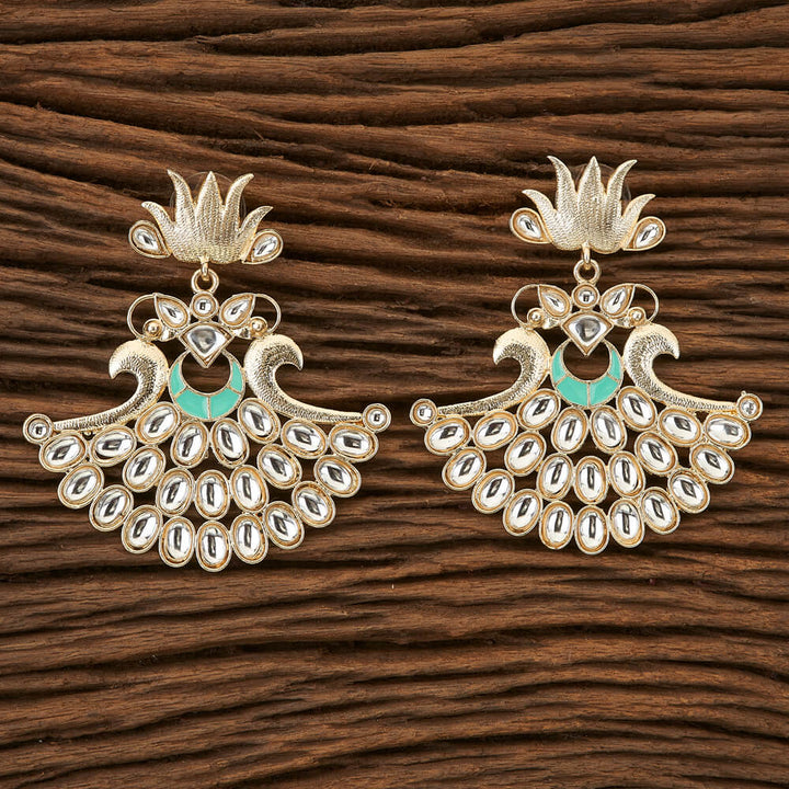 Indo Western Chand Earring with gold plating 90521