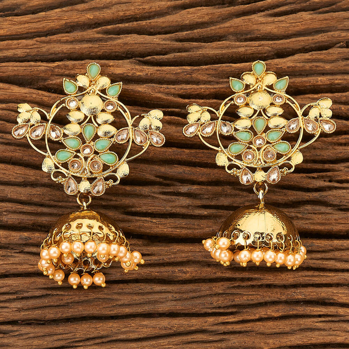 Indo Western Trendy Earring with Mehndi plating 90526