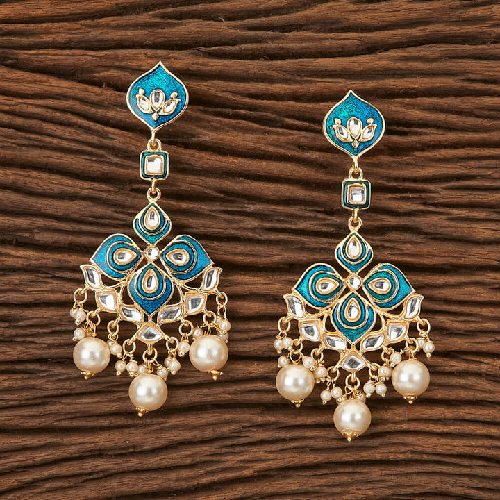 Indo Western Long Earring with gold plating 90536