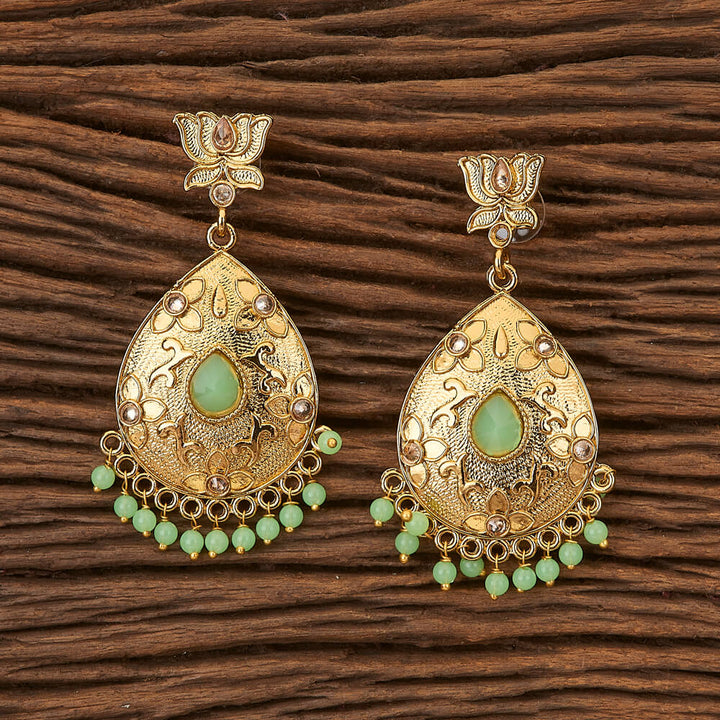 Indo Western Classic Earring with mehndi plating 90540