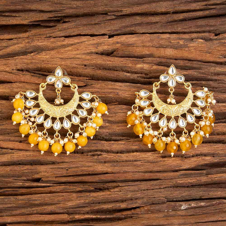 Indo Western Chand Earring with gold plating 9056