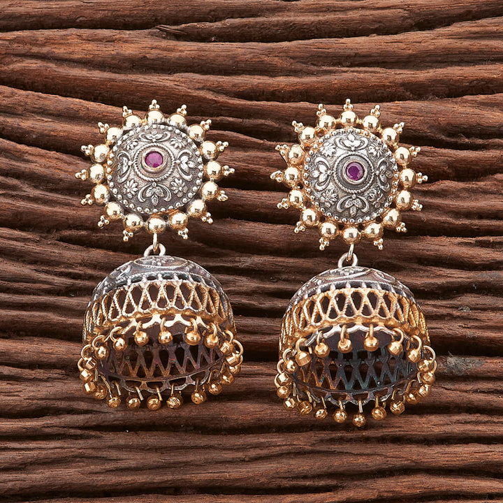 Indo Western Jhumkis with 2 tone plating 90574