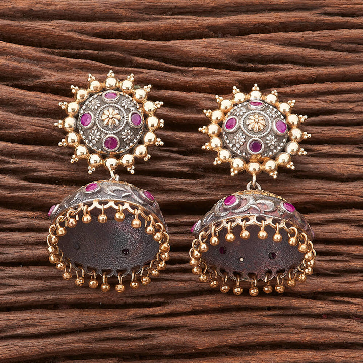 Indo Western Jhumkis with 2 tone plating 90576
