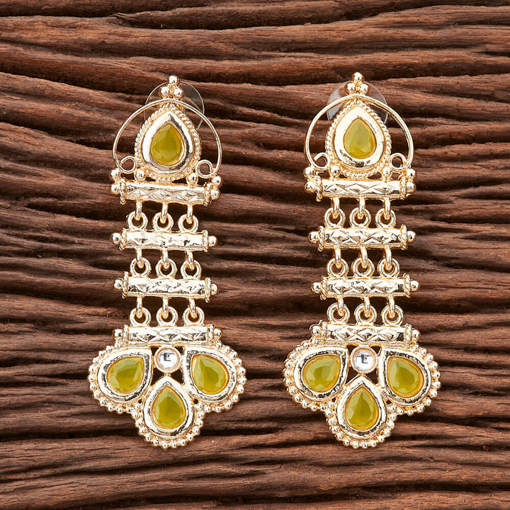 Indo Western Long Earring with gold plating 90586