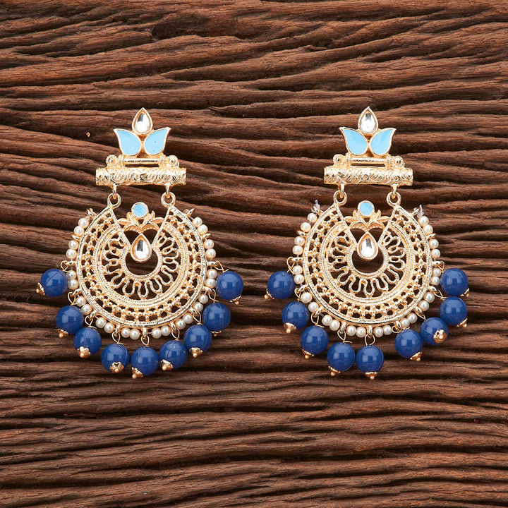 Indo Western Chand Earring with gold plating 90595