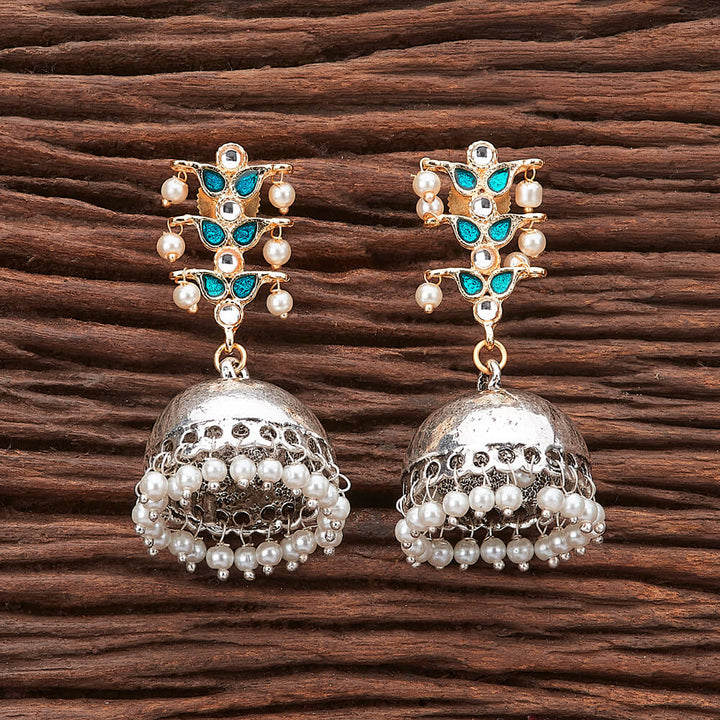 Indo Western Jhumkis with 2 tone plating 90597