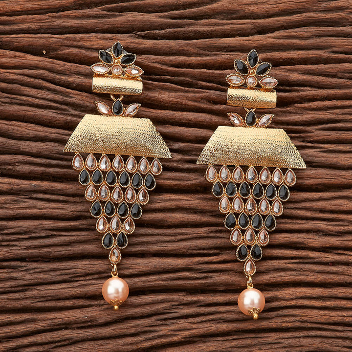 Indo Western Long Earring with mehndi plating 90600