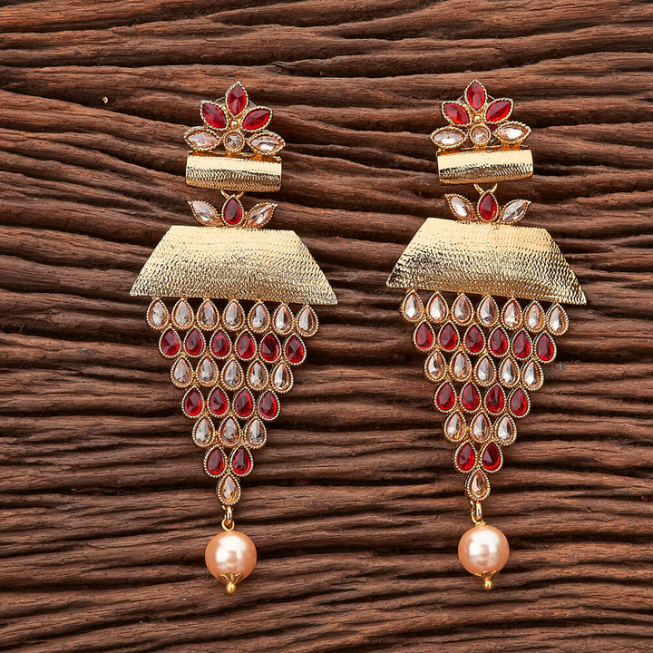 Indo Western Long Earring with mehndi plating 90600