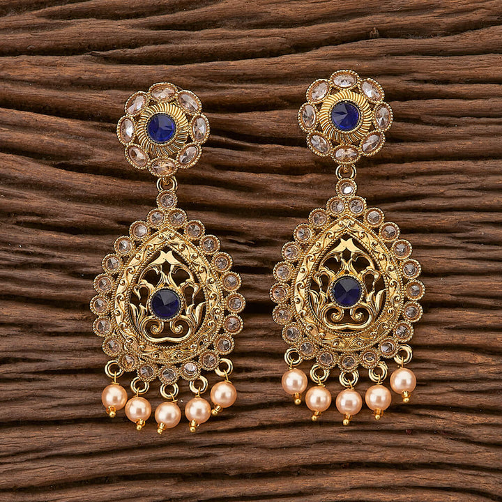 Indo Western Classic Earring with mehndi plating 90610