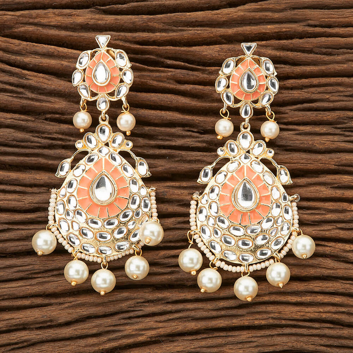 Indo Western Chand Earring with gold plating 90629