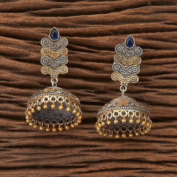 Indo Western Jhumkis with 2 tone plating 90640