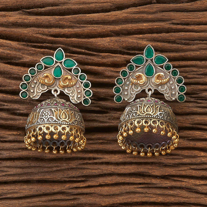 Indo Western Jhumkis with 2 Tone plating 90646